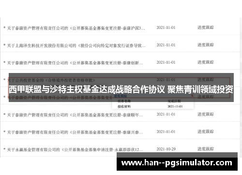 西甲联盟与沙特主权基金达成战略合作协议 聚焦青训领域投资 西甲联盟与沙特主权基金达成战略合作协议 聚焦青训领域投资